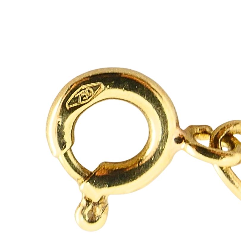 Ciondolo con diamante 14k Collana a catena in filigrana traforata 18k in vendita 4