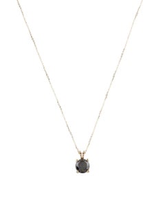 14K Diamond Pendant Necklace 2.75ct - Genuine Gemstone, Statement Jewelry Piece