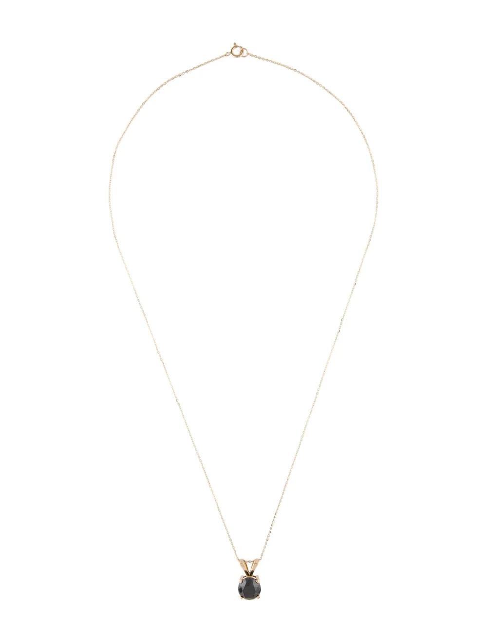 Round Cut 14K Diamond Pendant Necklace, 3.77ctw - Stunning Statement Jewelry, Luxury Piece For Sale