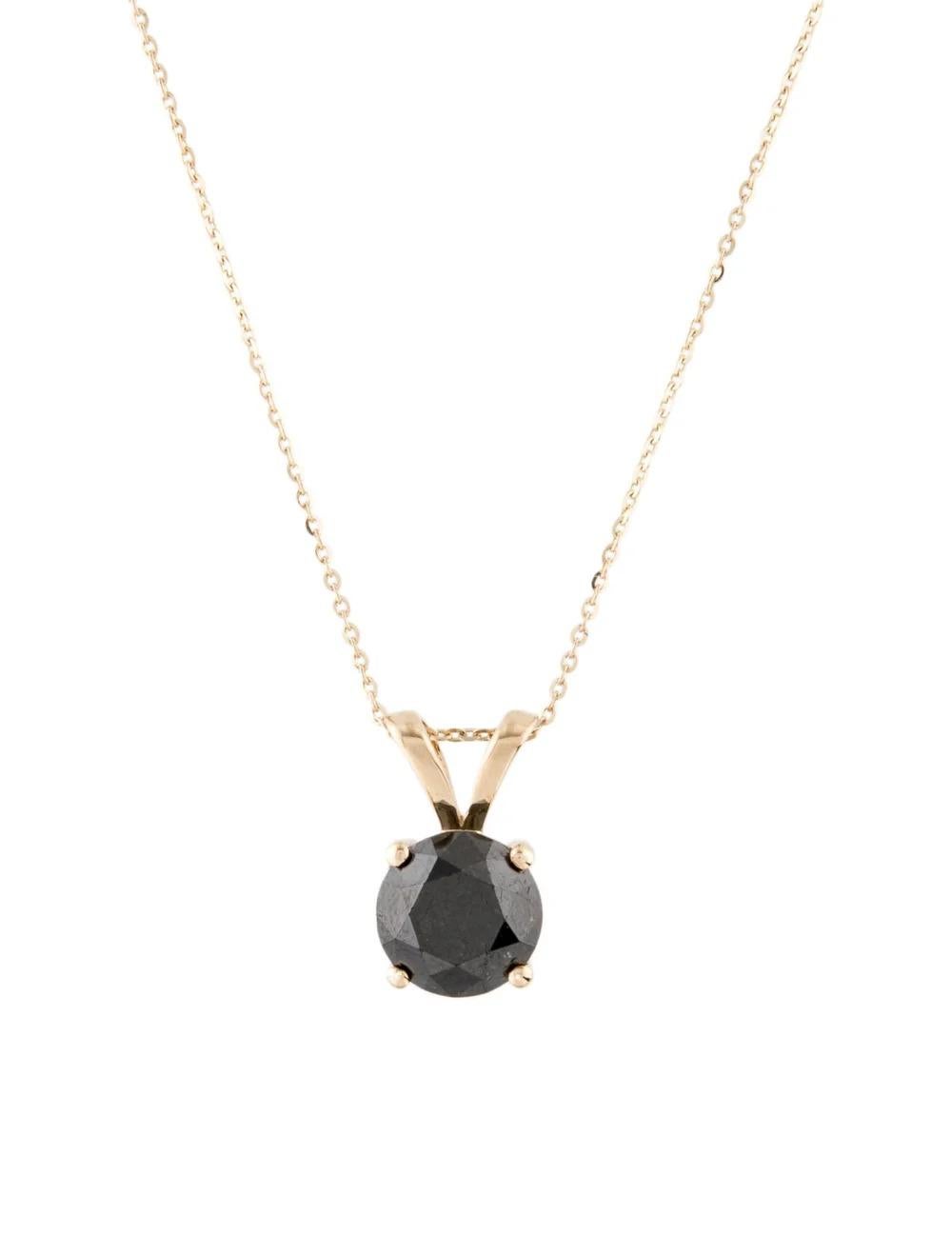 14K Diamond Pendant Necklace, 3.77ctw - Stunning Statement Jewelry, Luxury Piece