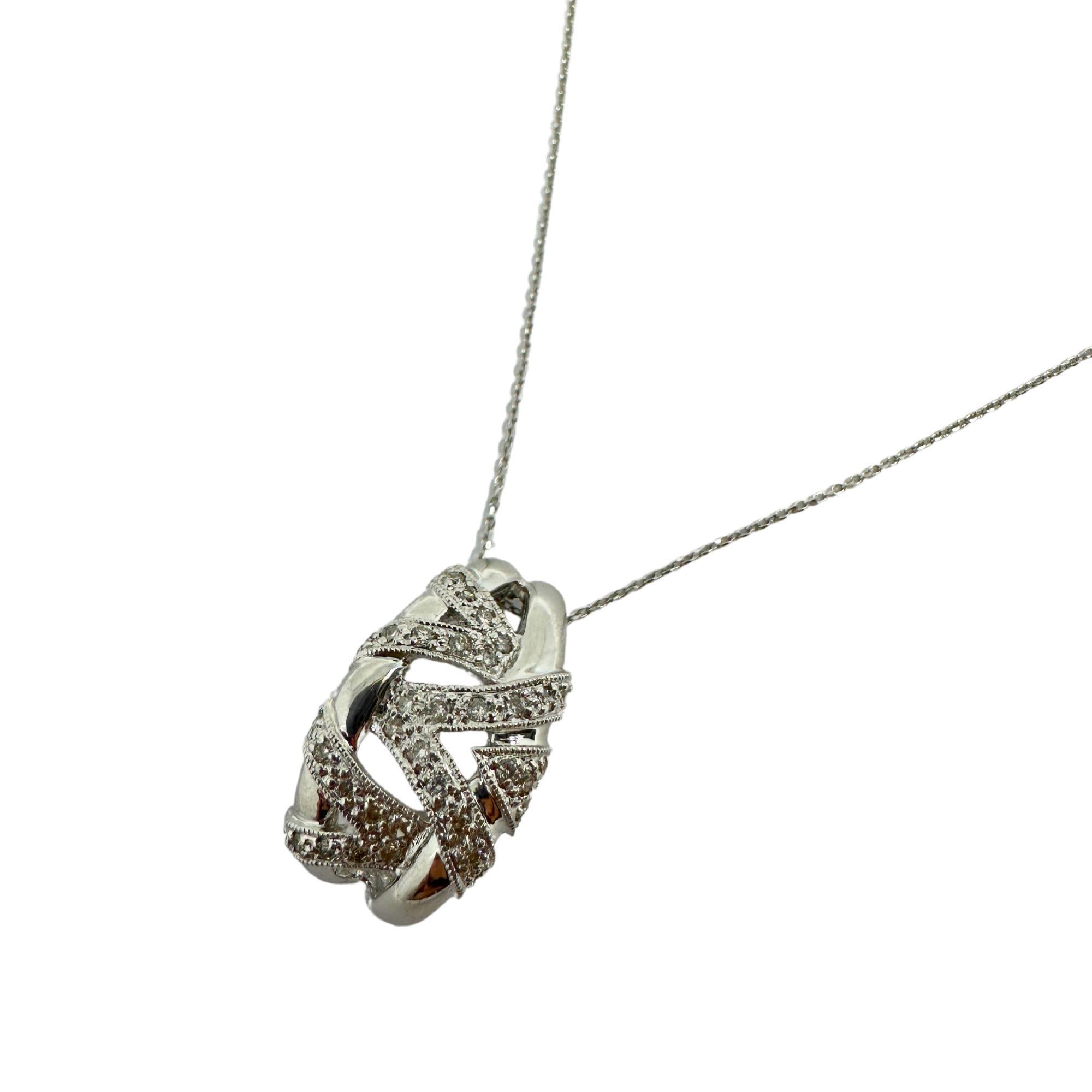 Collana con diamante 14k in vendita 1