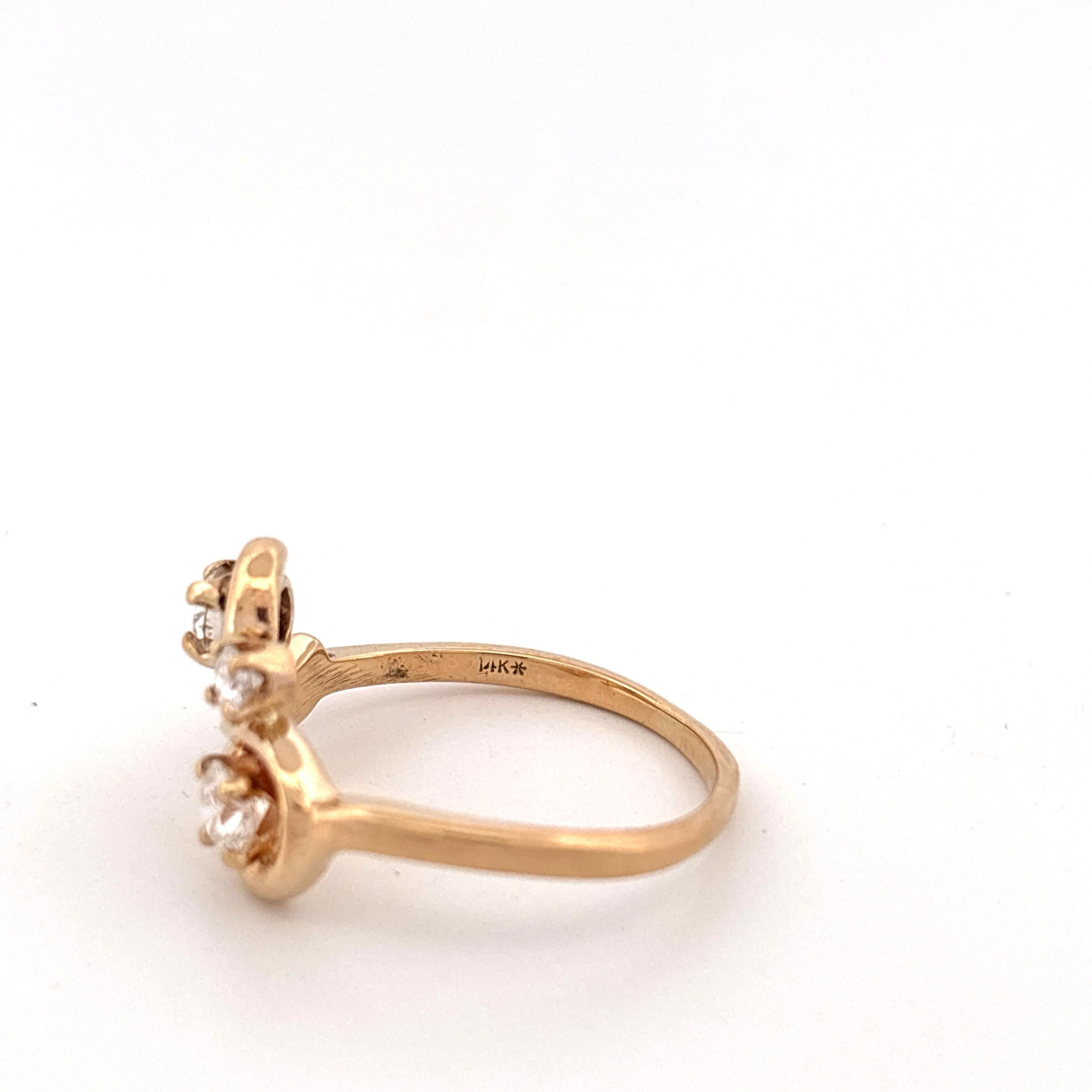 14k Diamond Ring - image 5