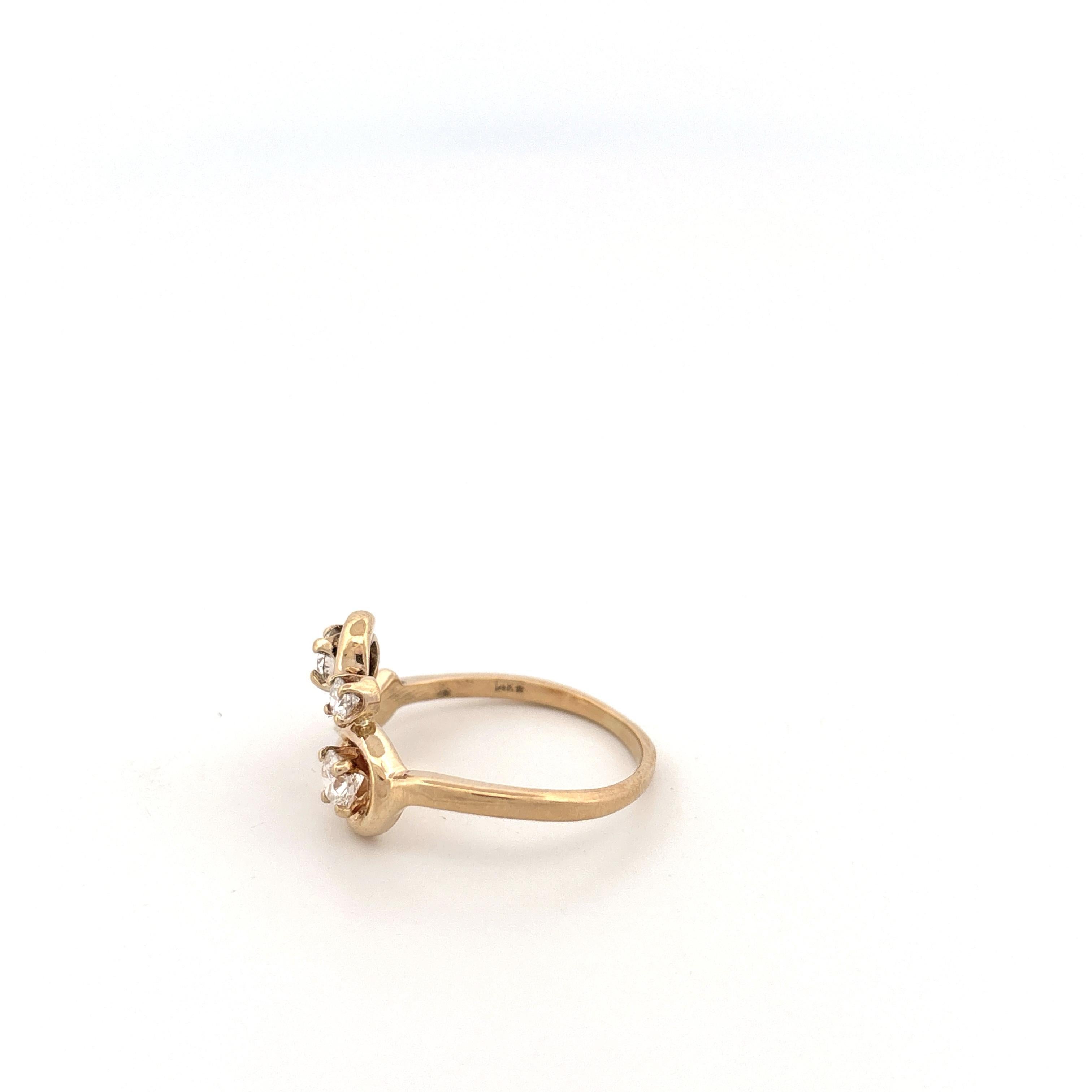 14k Diamond Ring - image 7