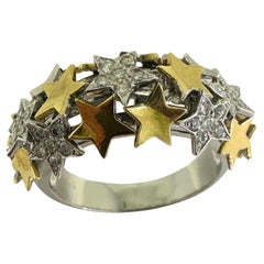 14k Diamond Star Ring