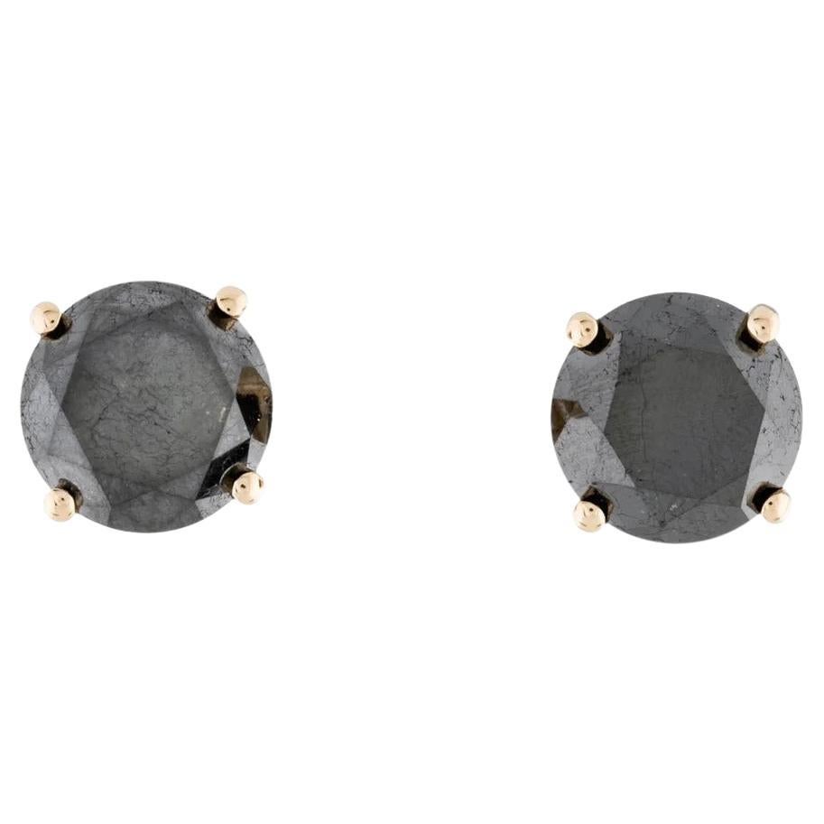 14K Diamond Stud Earrings 12.42ctw - Timeless Elegance, Sparkling Brilliance For Sale