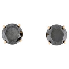 14K Boucles d'oreilles diamant 12.42ctw - Timeless Elegance, Sparkling Brilliance