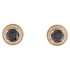 14K Diamond Stud Earrings 4.18ctw - Timeless Beauty, Sparkling Brilliance