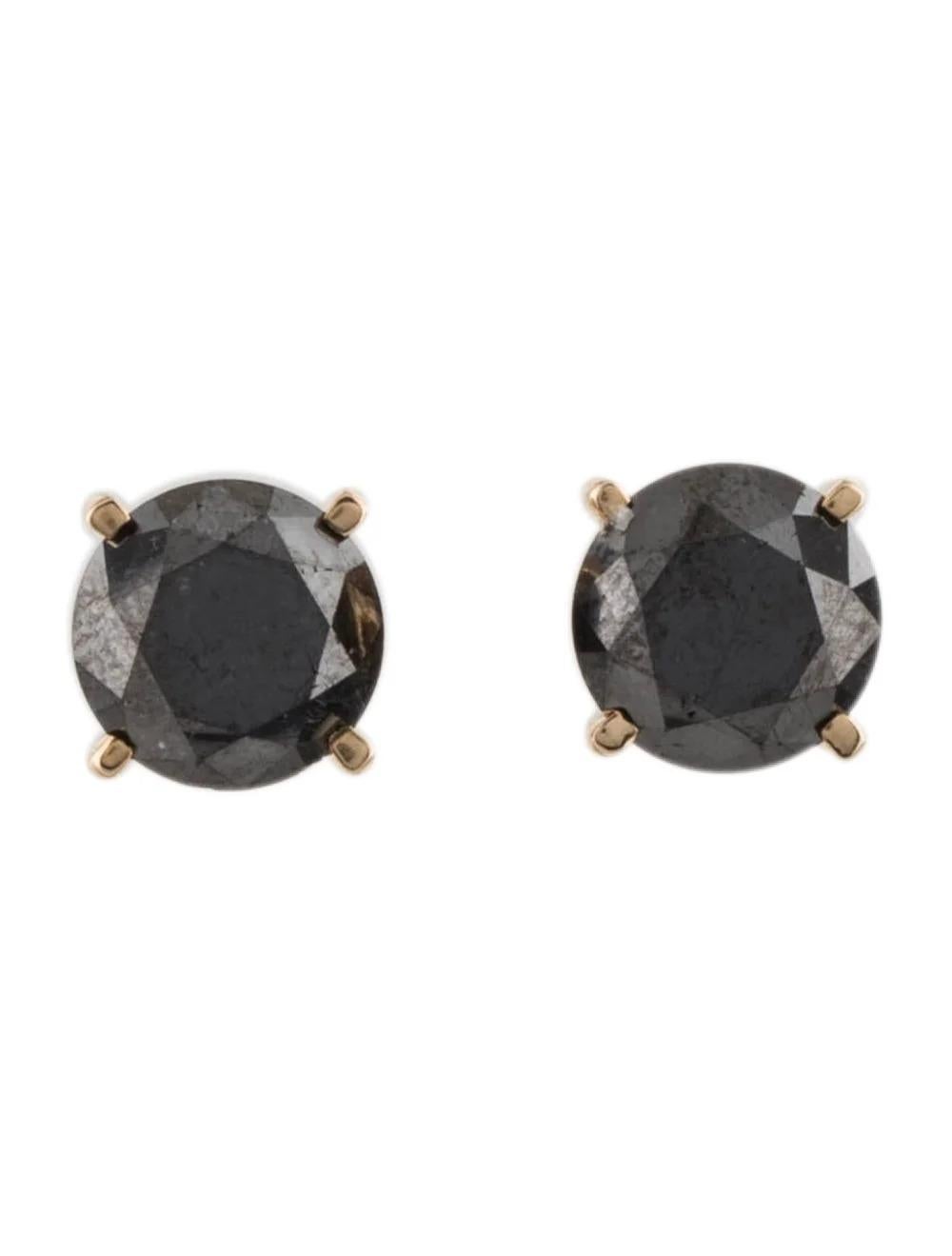 Elevate your elegance with these exquisite 14K Yellow Gold Diamond Stud Earrings. Crafted to perfection, these earrings are a testament to timeless sophistication and luxury.

Specifications:

* Material: 14K Yellow Gold
* Length: 0.25 inches
*