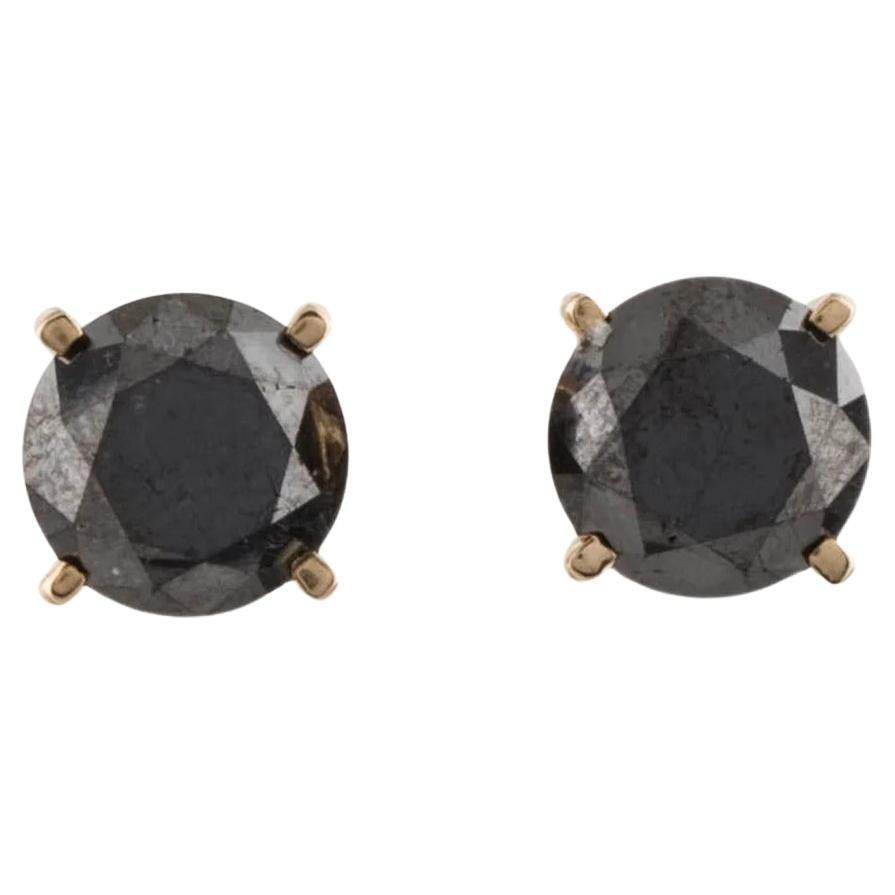 14K Boucles d'oreilles diamant 4.91ctw - Timeless & Elegant Statement Jewelry, Luxury en vente