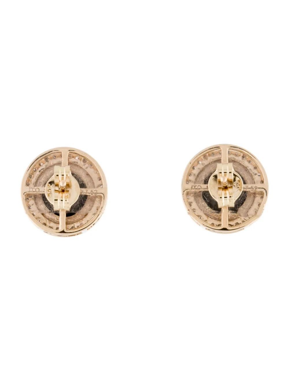 14K Diamond Stud Earrings 5.48ctw - Timeless & Elegant Statement Jewelry In New Condition For Sale In Holtsville, NY