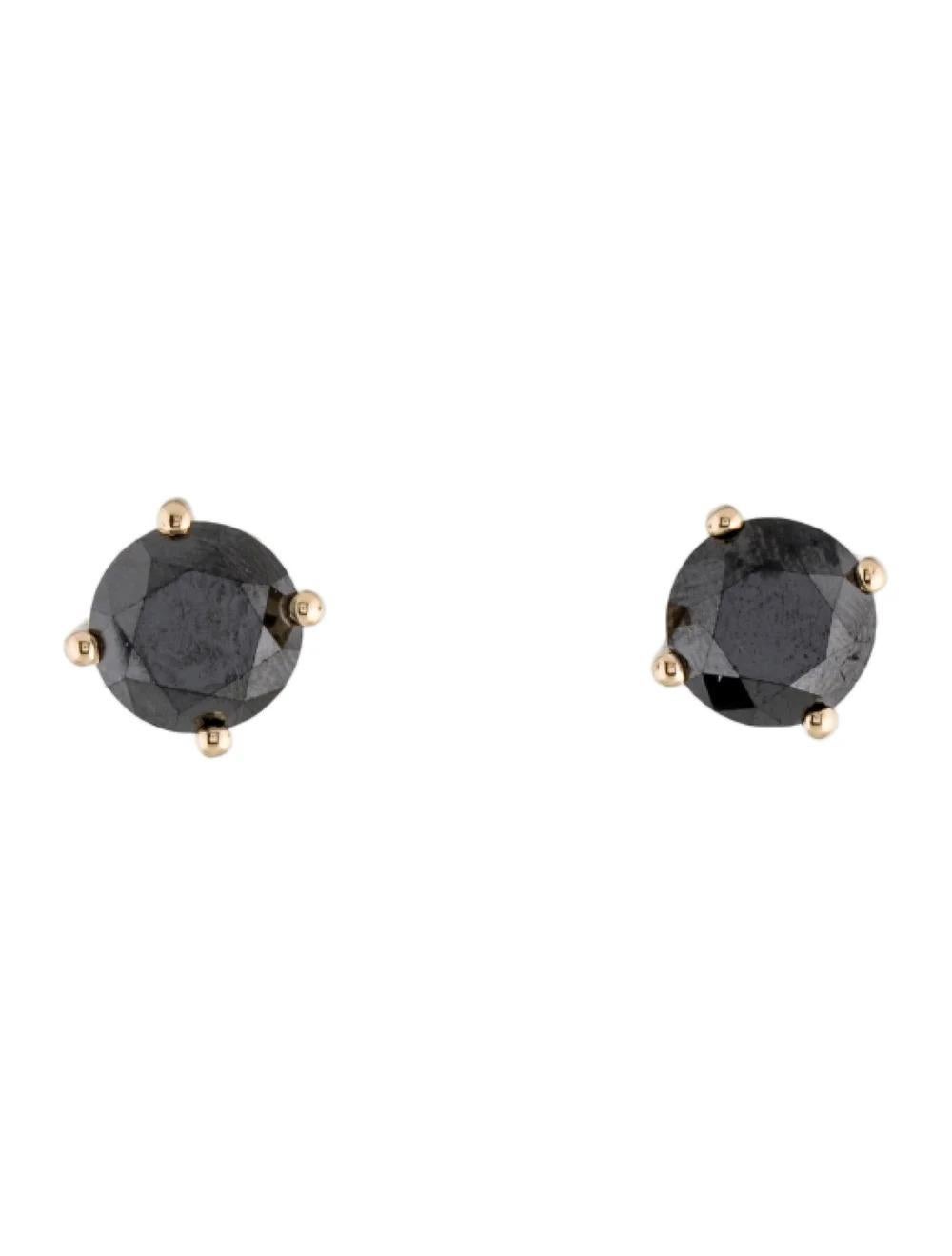 Indulge in luxury with these exquisite 14K Yellow Gold Diamond Stud Earrings. Crafted to perfection, these earrings feature stunning round brilliant diamonds that radiate elegance and sophistication.

Specifications:

* Material: 14K Yellow Gold
*