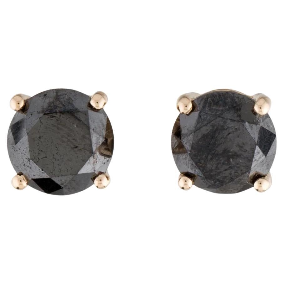 14K Diamond Stud Earrings 6.72ctw - Stunning Jewelry Piece, Elegant Gemstone