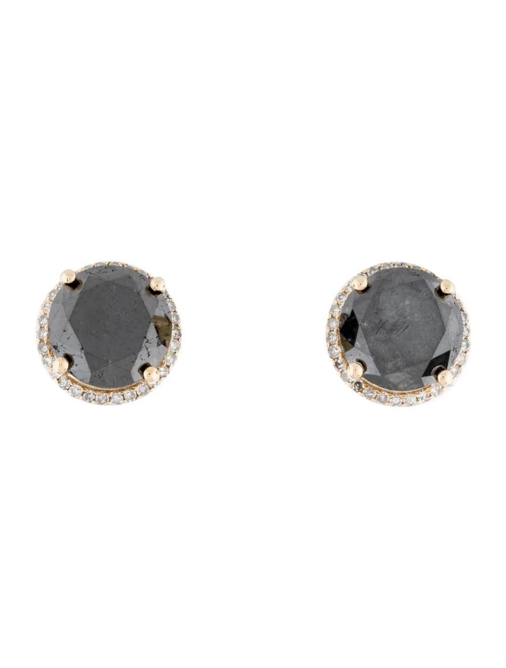 Elevate your elegance with these exquisite 14K Yellow Gold Diamond Stud Earrings. Crafted to perfection, these earrings boast remarkable craftsmanship and stunning design elements.

Specifications:

* Metal Type: 14K Yellow Gold
* Estimated item