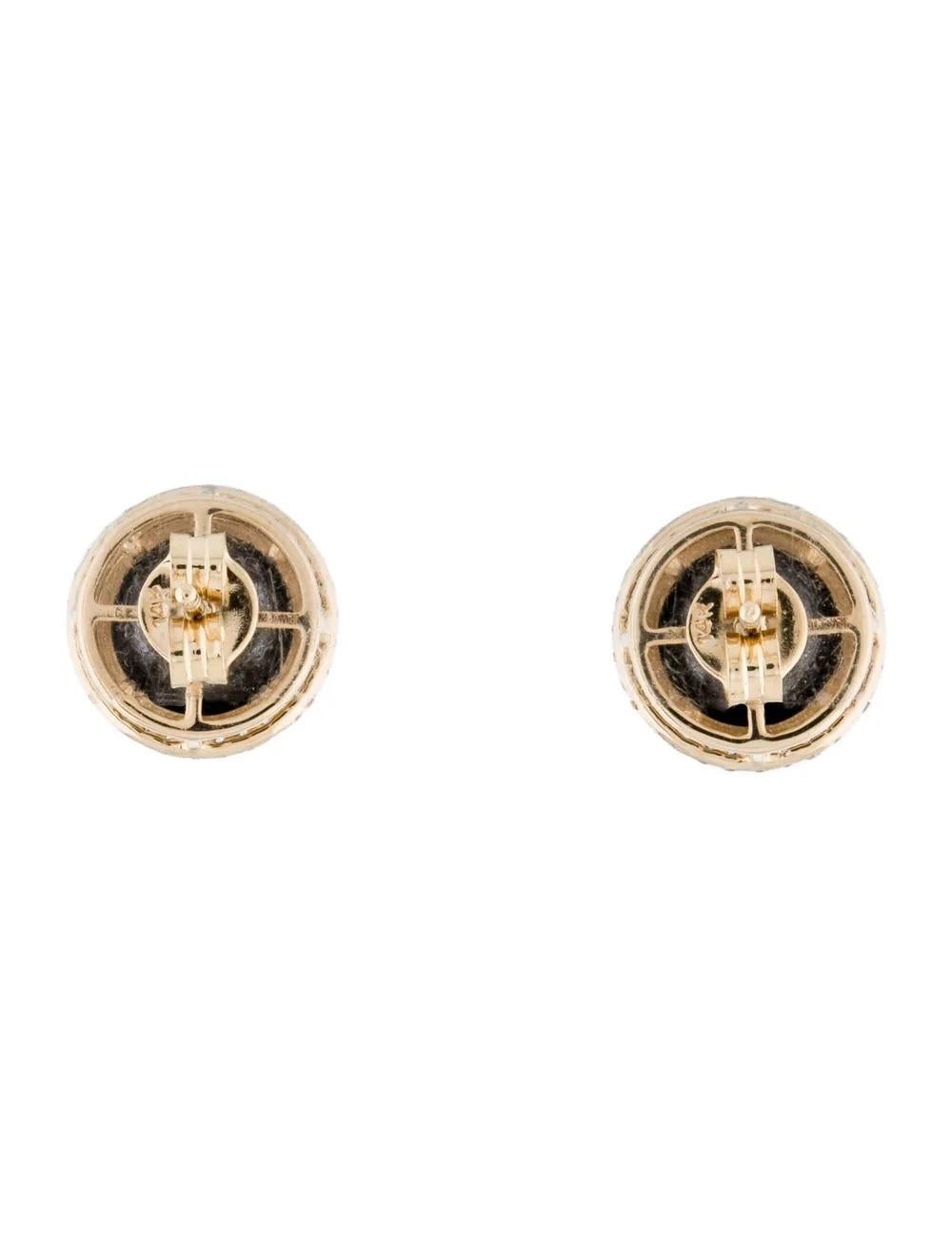 14K Diamond Stud Earrings - 7.46ctw - Timeless &  Elegant Statement Jewelry In New Condition For Sale In Holtsville, NY