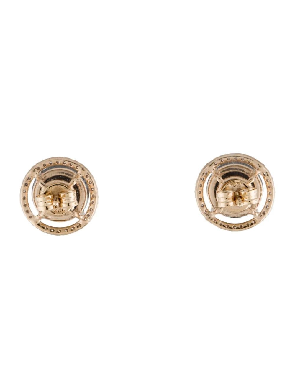 14K Diamond Stud Earrings 7.86ctw - Luxury Statement Piece, Elegant Jewelry In New Condition For Sale In Holtsville, NY