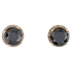 14K Diamond Stud Earrings 8.30ctw - Stunning Jewelry Piece, Elegant Jewelry