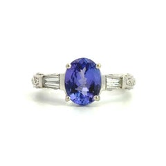 Bague de fiançailles 14k diamant Tanzanite
