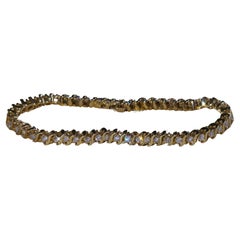 14K Diamond Tennis Bracelet Vintage Solid Yellow Gold Estate Fine VS 3.02 Carats