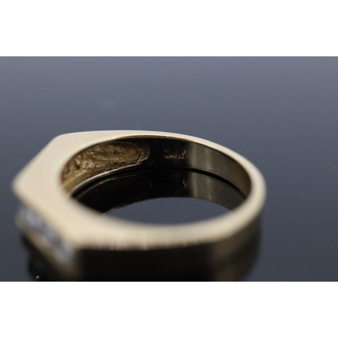 14k diamond tension set Eternity ring. 14k Diamond channel infinity chevron 3