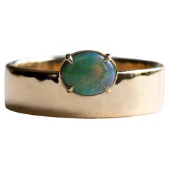 Anello Opale Est-Ovest 14K