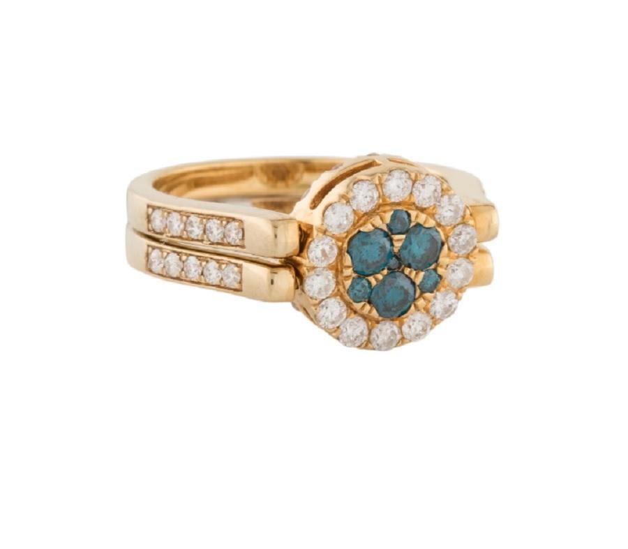 This is a breath-taking natural golden beryl (heliodor) and diamond ring set in solid 14K yellow gold. The natural 9MM round golden yellow beryl has an excellent vivid yellow color and is surrounded by a halo of round-cut white diamonds. The ring is