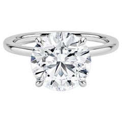 14K Engagement Diamond Ring GIA Certified .78 Carat Round SI1