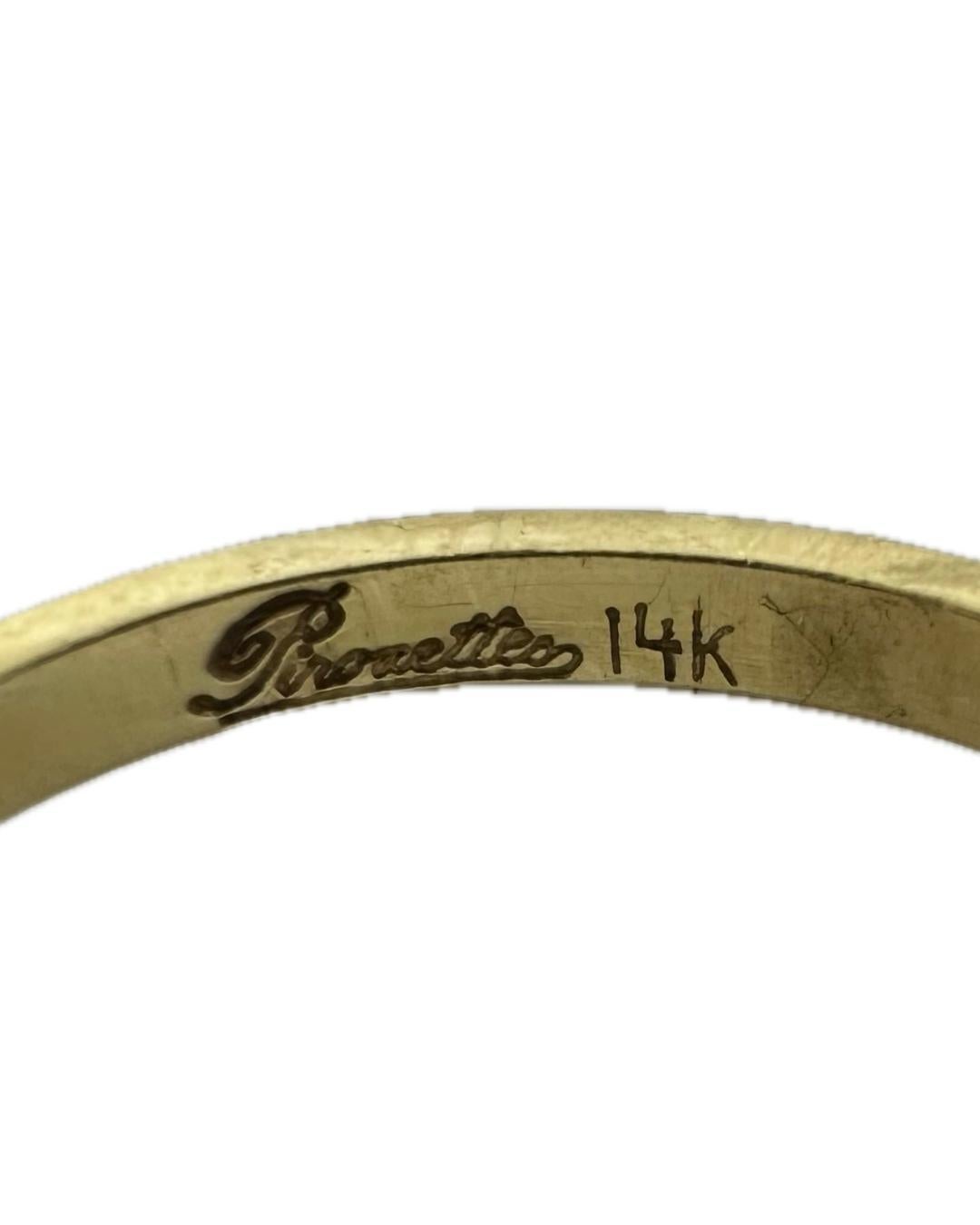 14K Estate Yellow Gold Diamond Fidget Spinning Ring 8