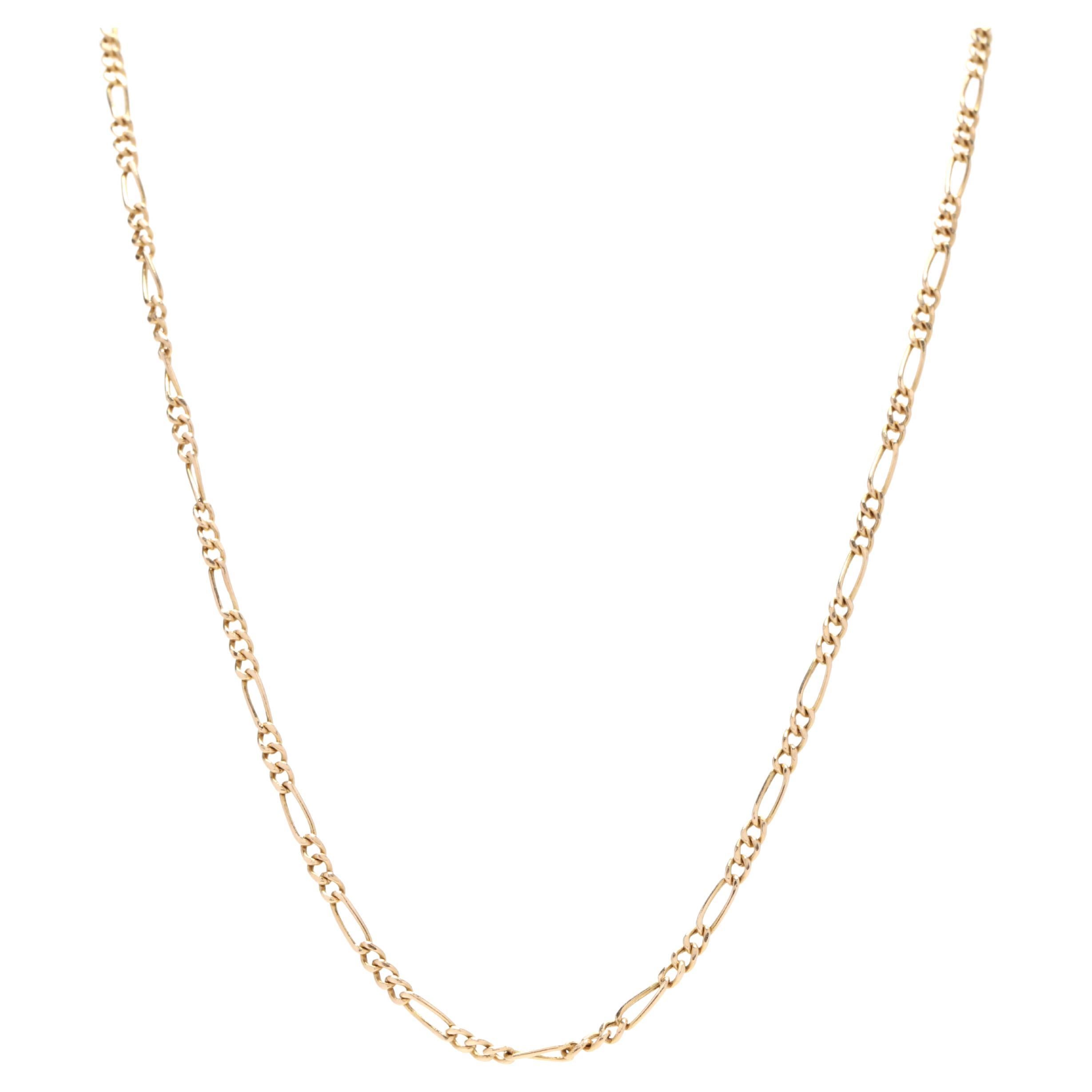 14K Figaro Chain For Sale at 1stDibs