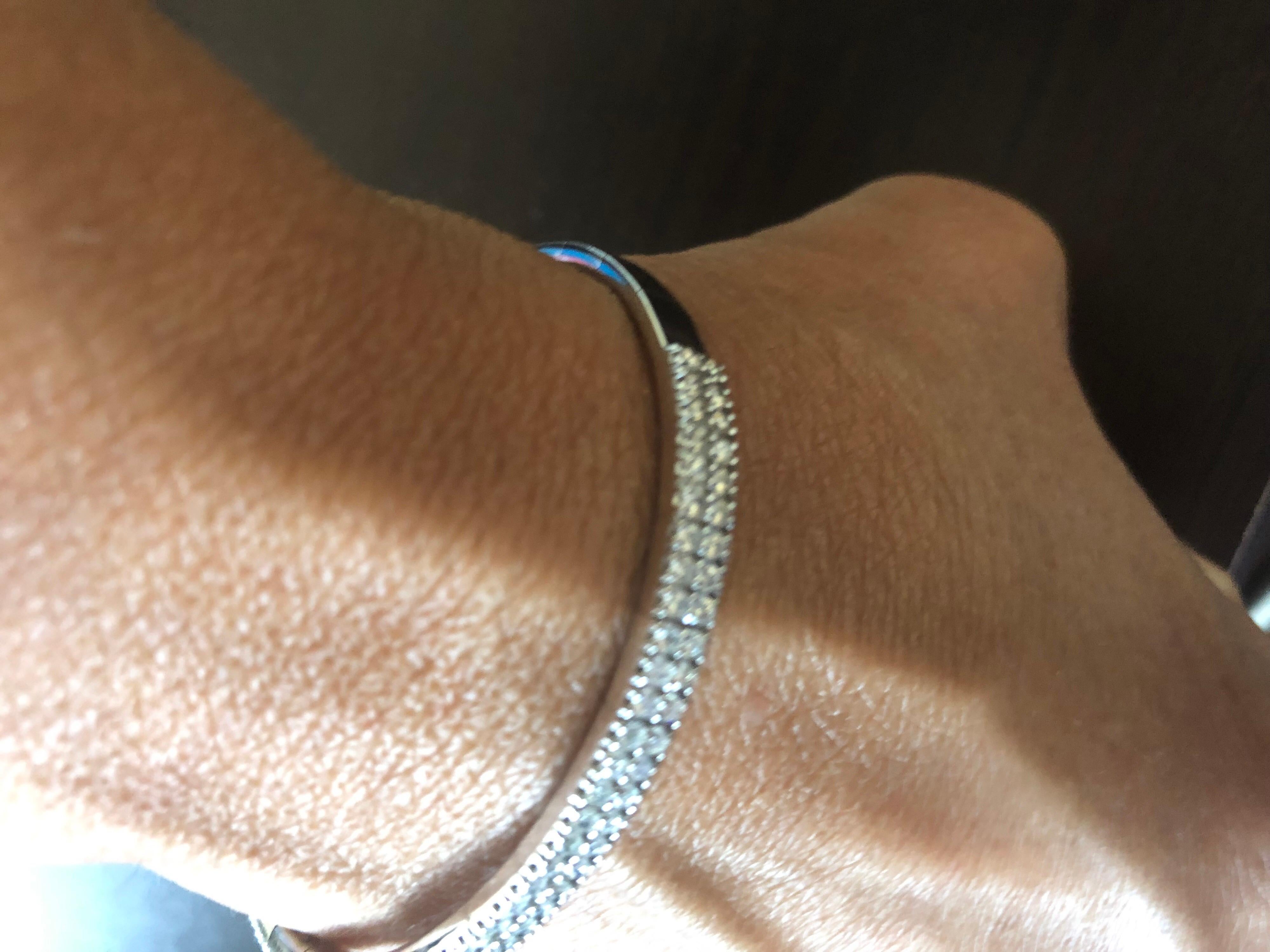 2 row diamond bracelet