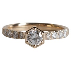 14K GIA 0.5 Carat Diamond Engagement Ring