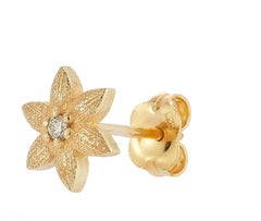 14K Gold 0.05 ct. tw. Daisy Stud Earrings