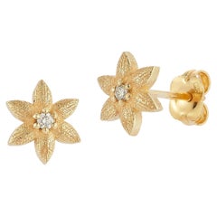 14K Gold 0.05 ct. tw. Daisy Stud Earrings