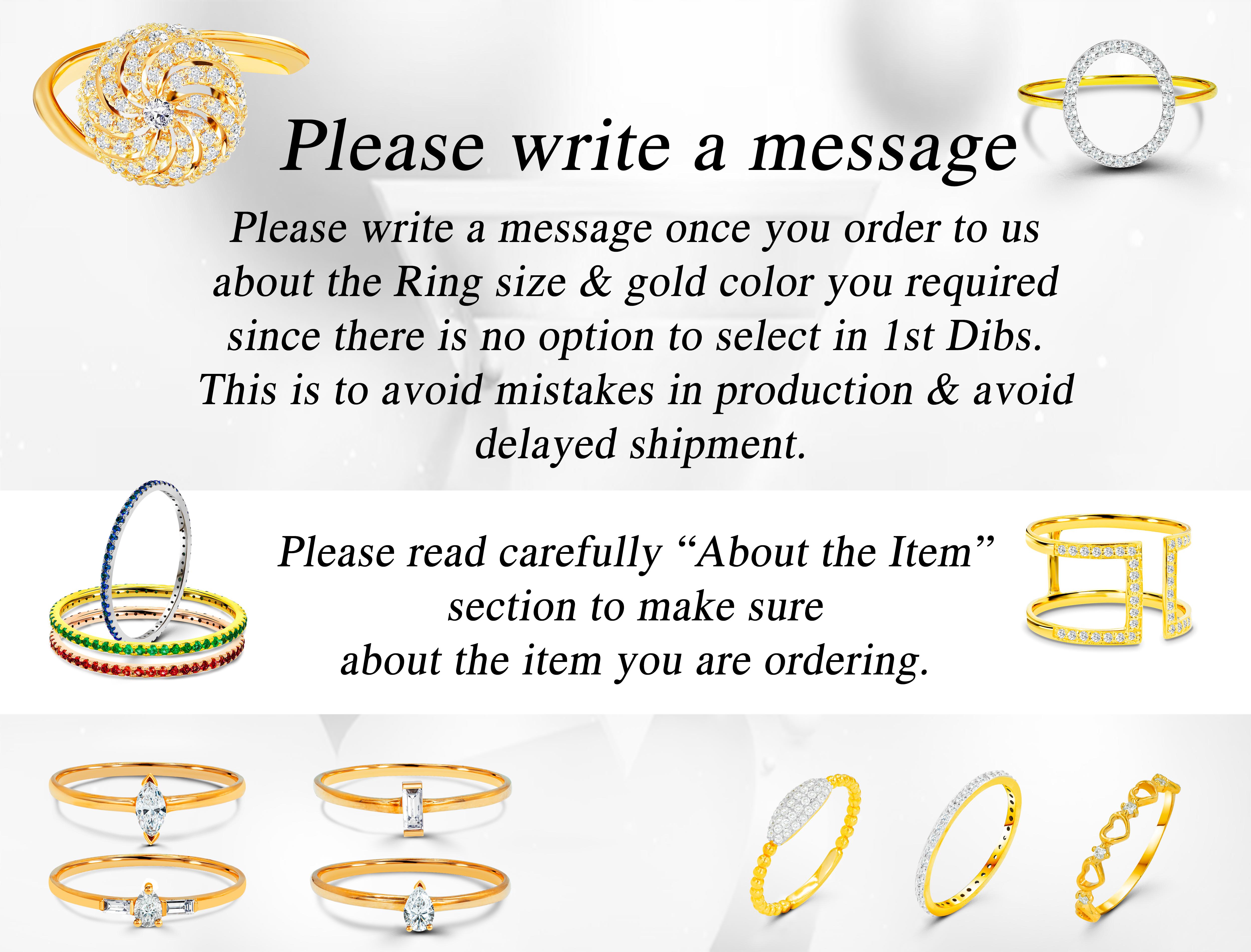 For Sale:  14K Gold 0.07 Carat Diamond Open stacking ring Ring  11