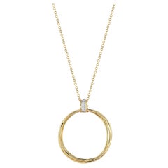 14K Gold 0.08 ct. tw. Diamond Pendant Necklace