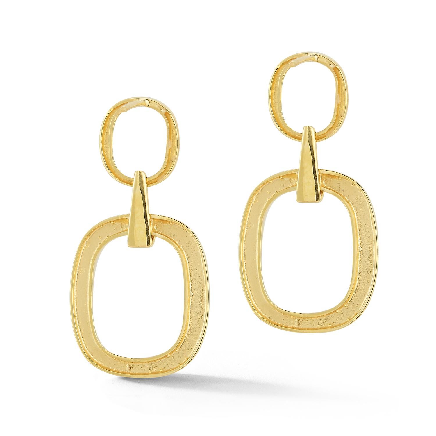 Taglio rotondo Oro 14K 0,10 ct. tw. Orecchini pendenti in vendita