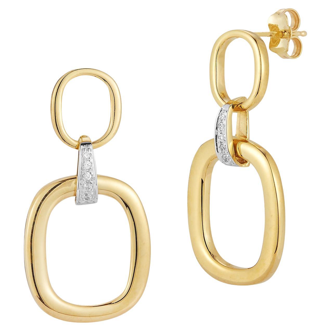 Oro 14K 0,10 ct. tw. Orecchini pendenti