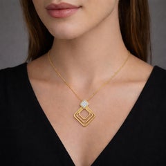 14K Gold 0.15 ct. tw. Diamond Pendant Necklace