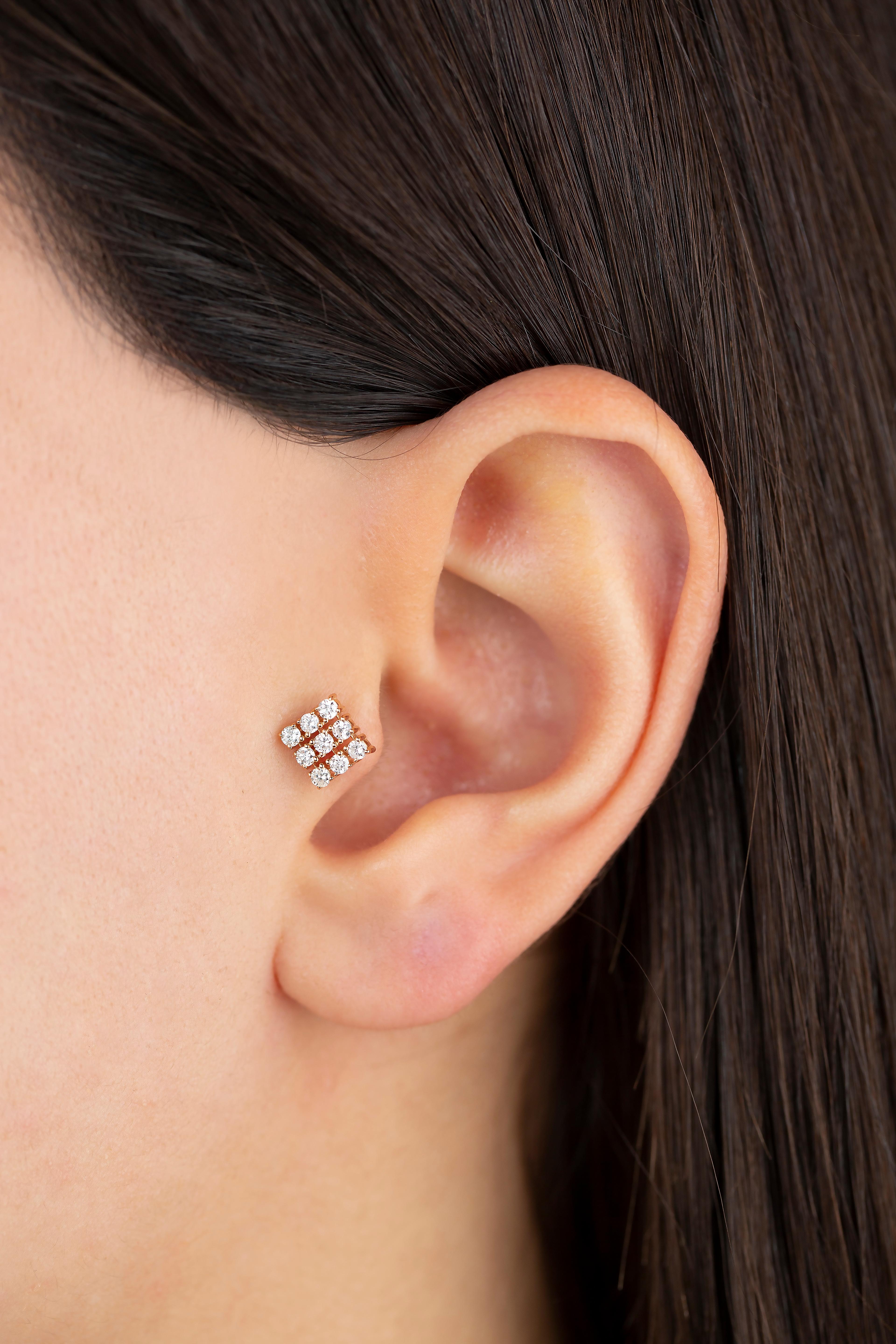square diamond piercing