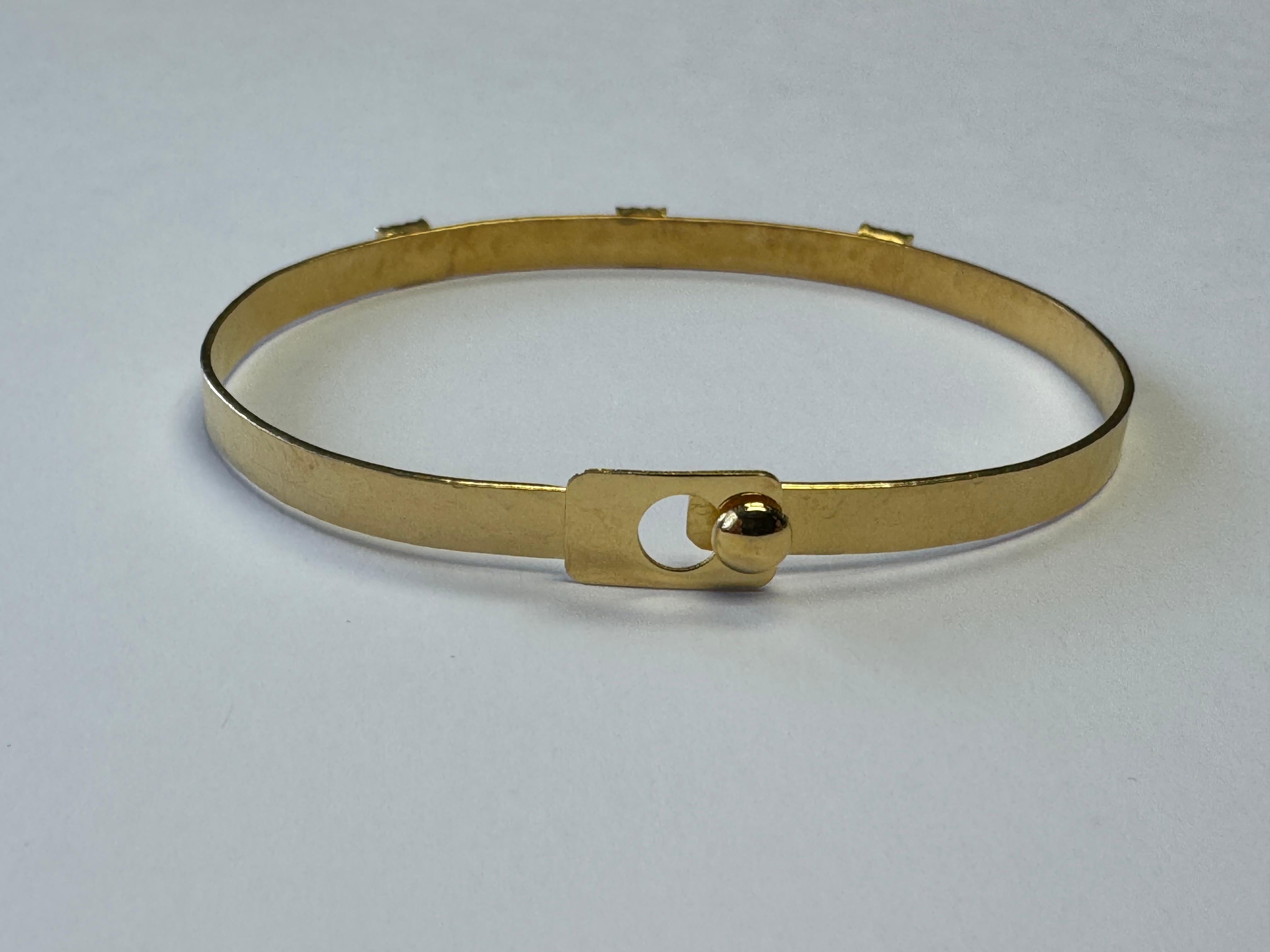 De las mujeres Oro de 14K 0,27 ct. tw. Pulsera martillada de 4 mm en venta