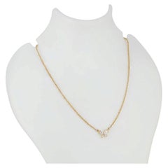 14K Gold 0.95 Ct Lab Grown Diamond Marquise Floral Cluster Pendant Necklace