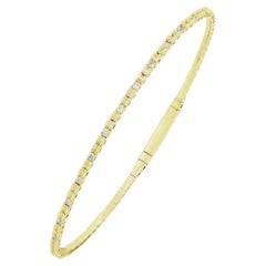 Luxle Or jaune 14 carats 1/4 carat T.W. Bracelet jonc en diamants