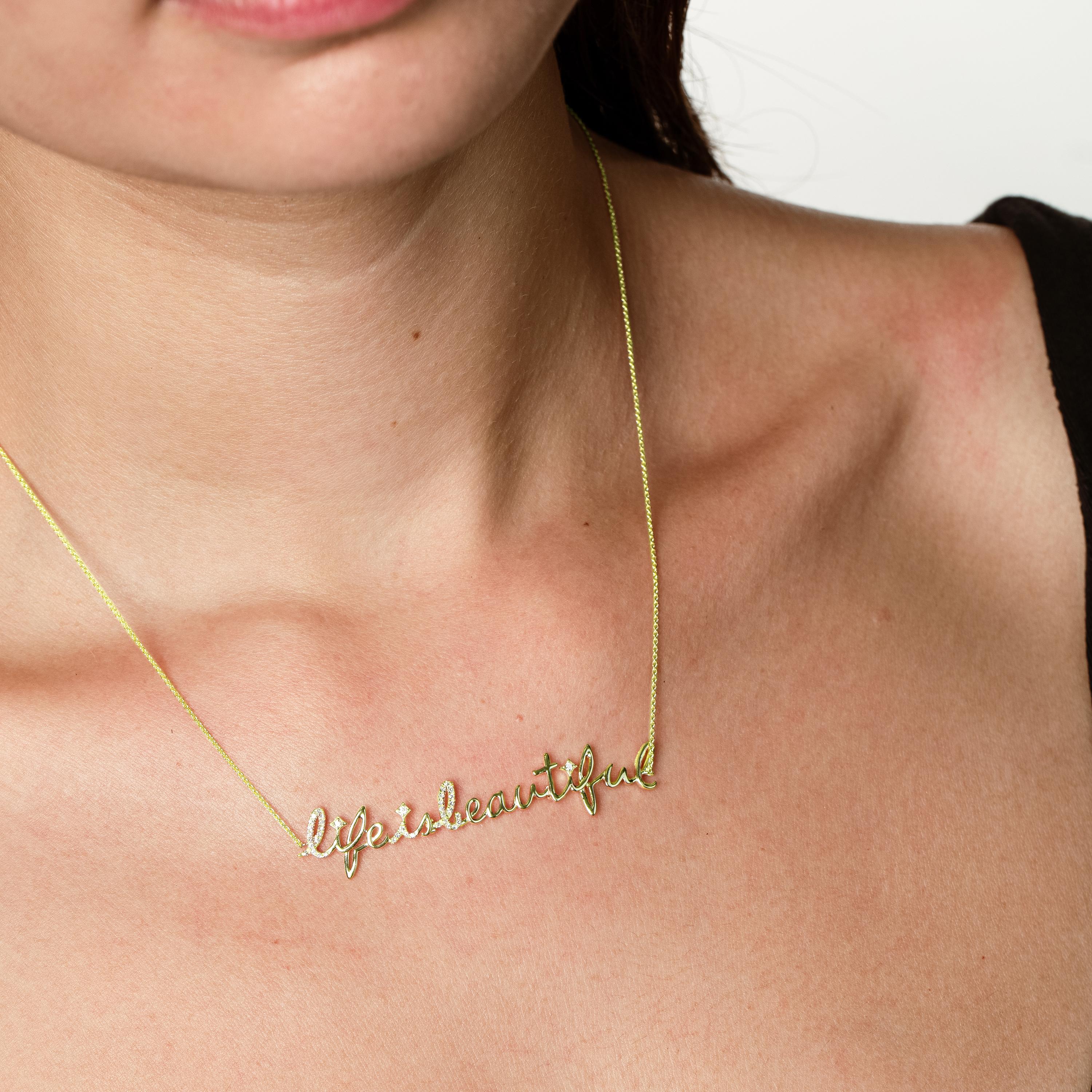 life is beautiful necklace
