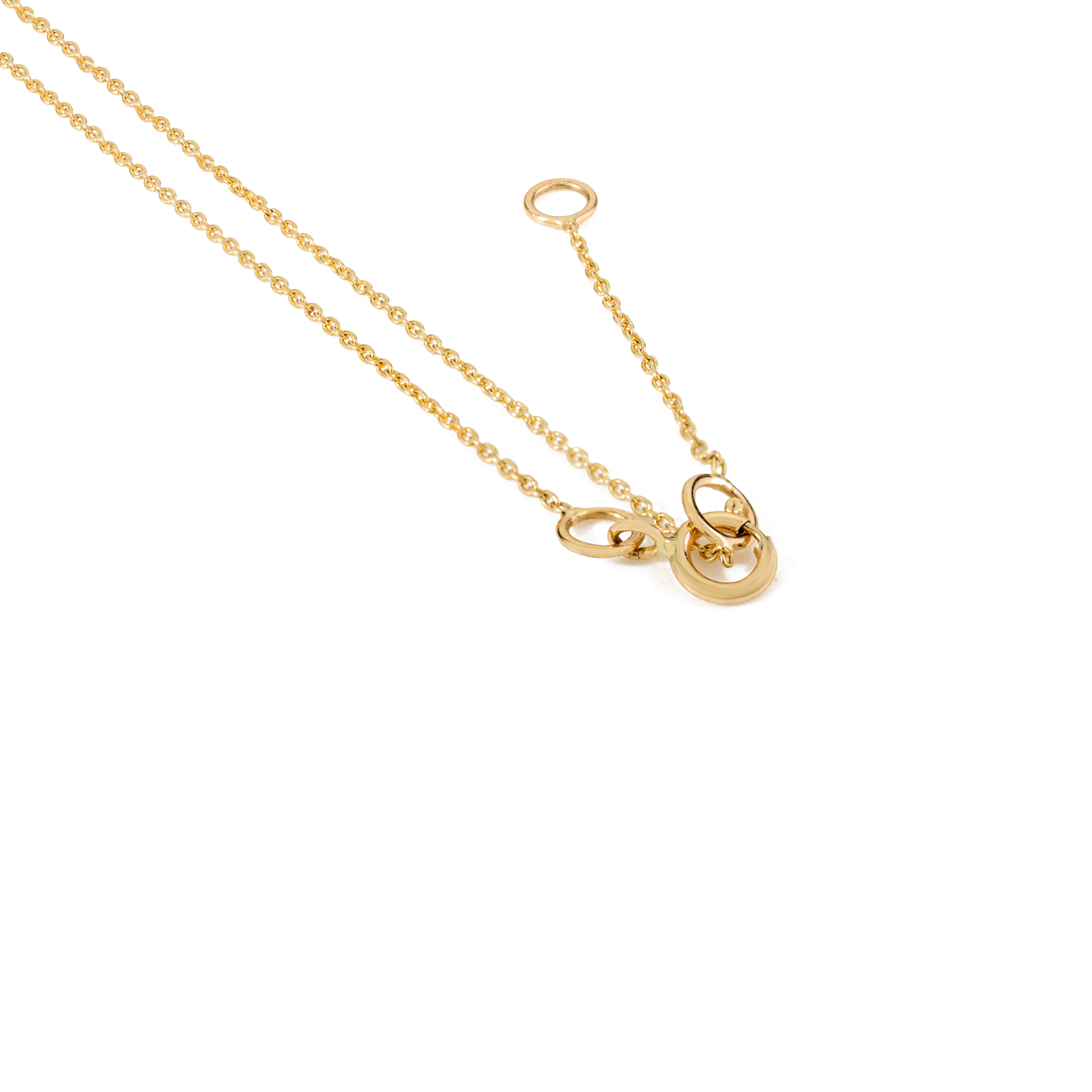 Moderno Collana con ciondolo solitario di rubino taglio ovale in oro 14k, pietra di nascita minima di luglio in vendita