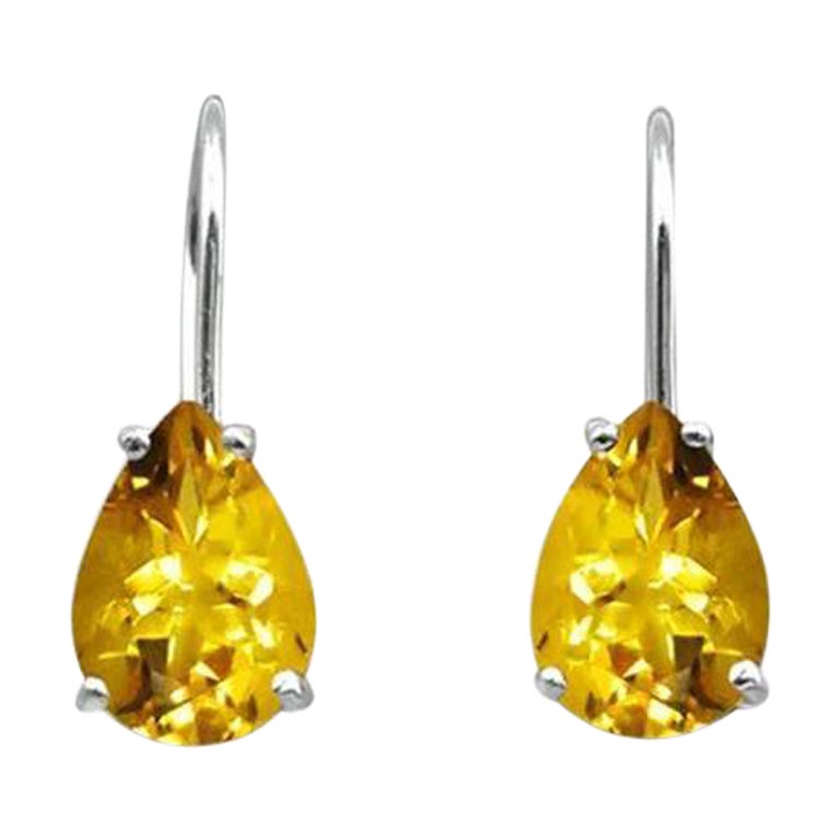 Oro 14K 10x7 mm. Pendientes de pera Pendientes colgantes