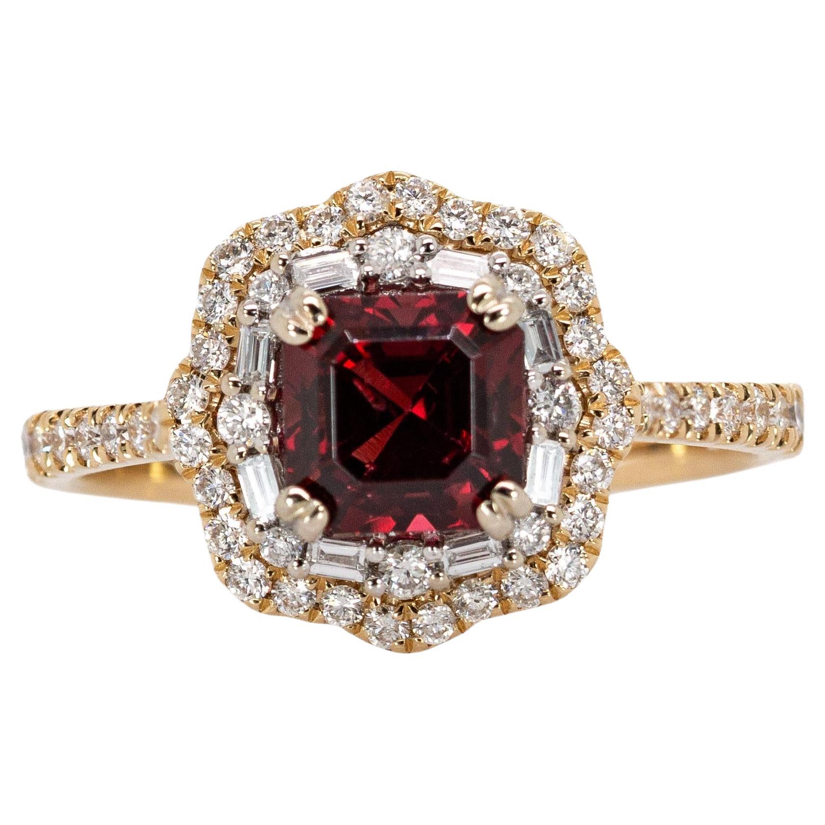 Rhodolite Engagement Rings