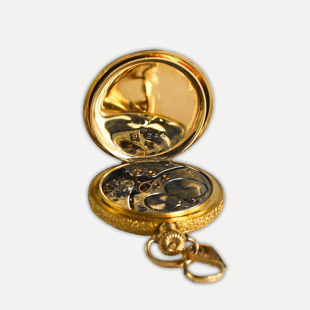14k gold waltham pocket watch