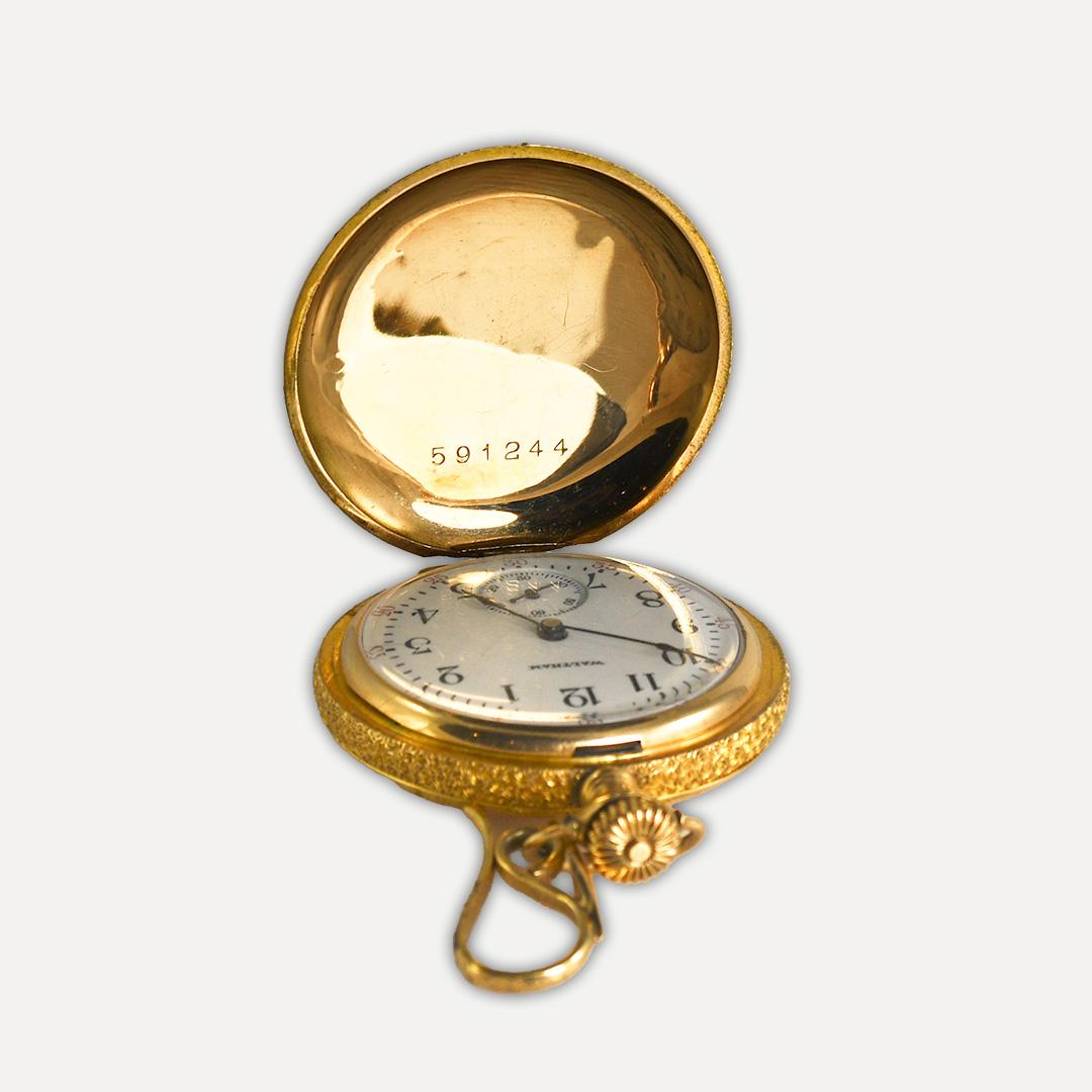 waltham gold pocket watch
