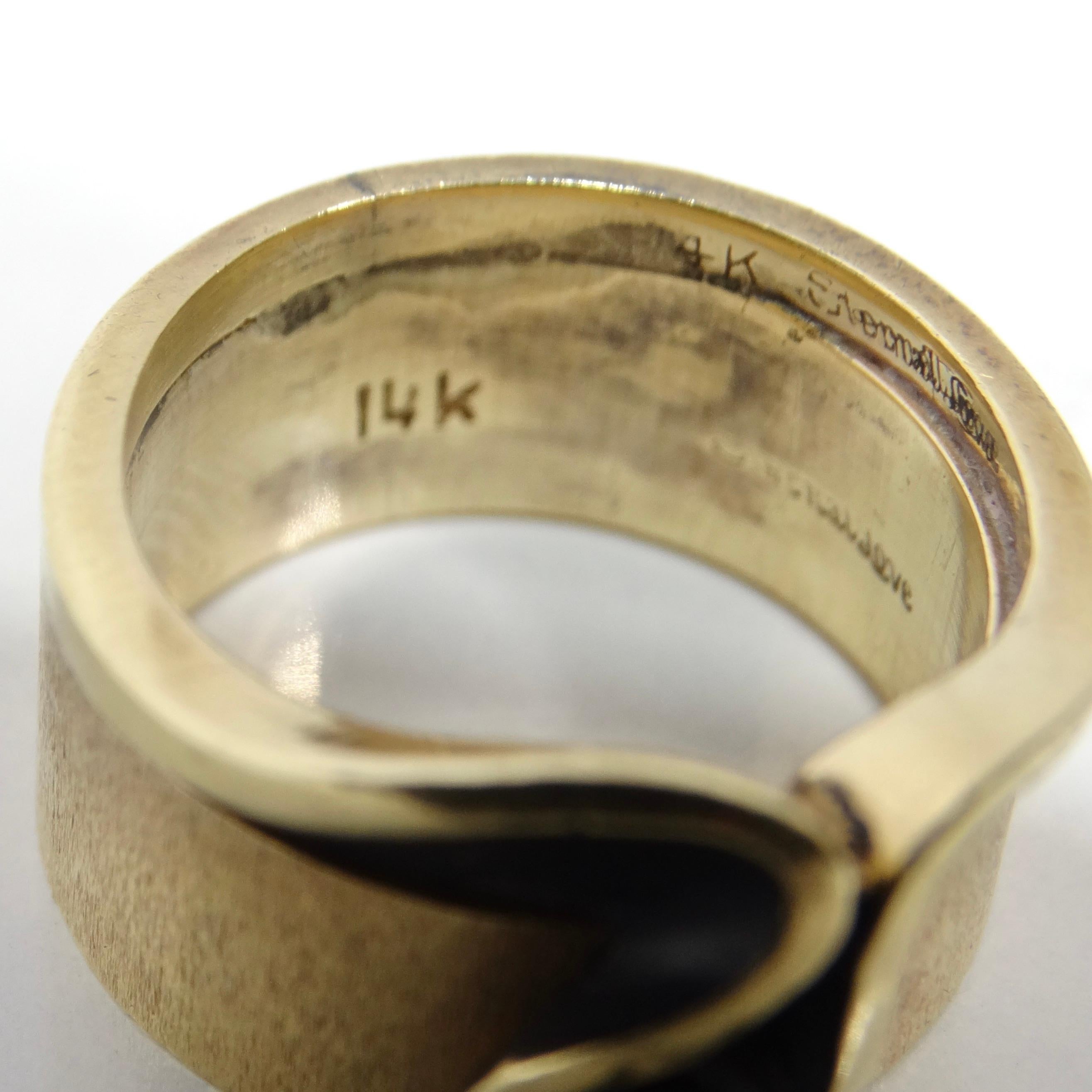 14K Gold 1960s Diamond Ring In Excellent Condition For Sale In Scottsdale, AZ