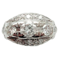 14k Gold 1ct Total Weight Genuine Natural Diamond Ring w/ Small Diamonds #J2874