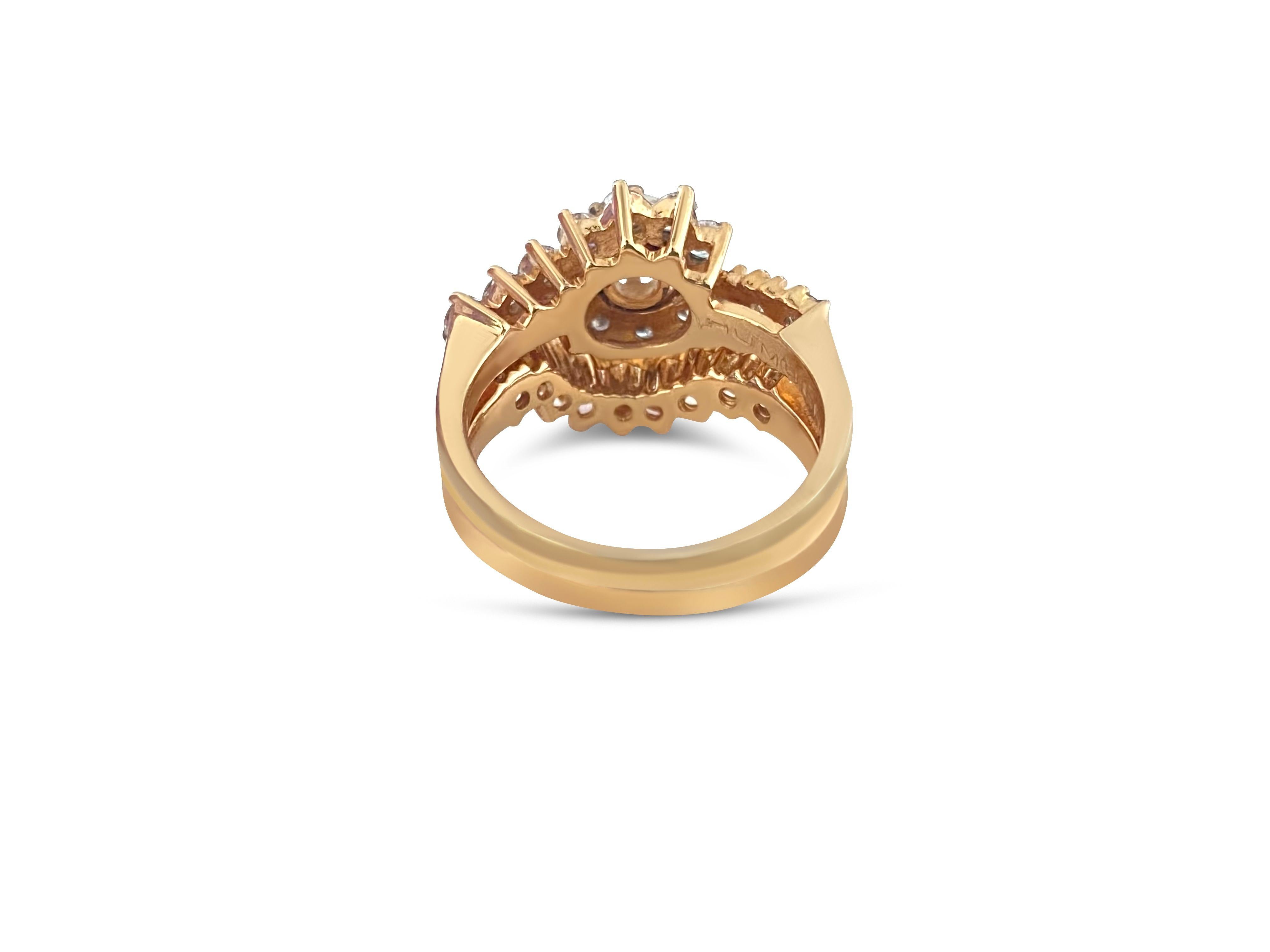 Verlobungsring aus 14 Karat Gold mit 2,00 Karat Diamanten im Angebot 1